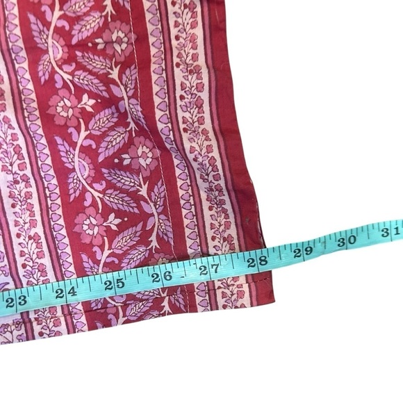 Faherty Adella Indian block print floral sleeveless jumpsuit size XS bohemian - Picture 13 of 14